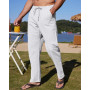 YAOBAOLE Pantalon Homme Lin Et Coton Décontracté Pantalon Toile Été Pantalons Yoga Homme Léger Taille Elastique