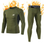 MEETWEE Ensemble de sous-Vêtements Thermiques Homme, Sport Base Layer Maillot Manches Longues + Pantalon Quick Dry Sou Vetement 