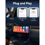 DEALAZOT Adaptateur CarPlay sans Fil Plug & Play pour iPhone – Convertit Le Filaire en sans Fil, Compatible USB/Type-C, pour Véh