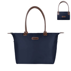 NOTAG Sac Cabas Femmes, Imperméable Sac à Main en Nylon Sac de Plage pour Shopping Voyage (Bleu)