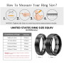 JEROOT Titan Magnetischer Ringe, 8mm Schwarz Magnetring Herren Damen, Therapeutischer Magnetische Rings Polierter Lifestyle-Ring