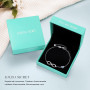 LOUISA SECRET Bracelet Femme Argent 925 Infini, Bracelet d’amour Femme Réglable, Bijoux Femme Cadeaux Noël Femme Anniversaire Fê