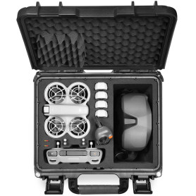 LEKUFEE Boîte Rigide Imperméable pour Drone DJI Neo, Bundle Motion Fly More DJI Neo, DJI Goggles N3/3/2/Goggles Integra, DJI RC 