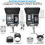 LEKUFEE Boîte Rigide Imperméable pour Drone DJI Neo, Bundle Motion Fly More DJI Neo, DJI Goggles N3/3/2/Goggles Integra, DJI RC 