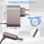 Zeeorymn Chargeur pour Dyson Animal V6 V7 V8, 26,1V 780mA, Adaptateur 1,8m, Compatible avec DC58 DC59 DC60 DC61 DC62 DC74 SV03 S