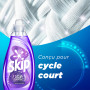 Skip - Lessive Liquide - Cycle Court Cristal Blancheur - Ravive le blanc et combat le jaunissement - Résultat optimal en cycle c