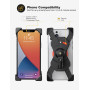 Grefay Support Téléphone Vélo Moto Porte Telephone Velo Universel Support Telephone Trotinette Electrique, Scooter, VTT avec 360