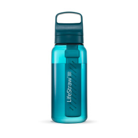 LifeStraw Go Series – Gourde filtrante sans BPA 1l pour les voyages et l’usage quotidien. Élimine les bactéries, les parasites e