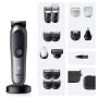 Braun Tondeuse Electrique Tout-En-Un Pour Hommes Series 7 AIO7585, Gris, Kit 18-En-1 Avec Lame ProBlade Et 8 Sabots, Coffret De 