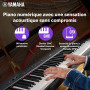 Yamaha P-225 Piano numérique léger et portable avec clavier Graded-Hammer-Compact à 88 touches et 24 voix instrumentales, en noi