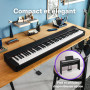 Yamaha P-225 Piano numérique léger et portable avec clavier Graded-Hammer-Compact à 88 touches et 24 voix instrumentales, en noi