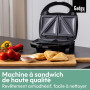 Gadgy Gaufrier | Appareil Croque Monsieur 3 in 1 | Gauffrier Multifonctions | Plaques Détachables 3 en 1 l Avec Poignée Cool Tou
