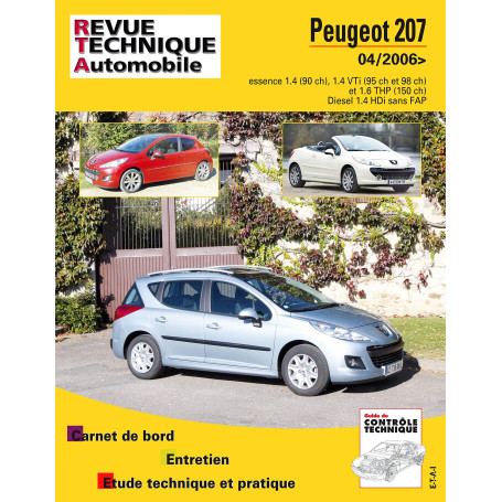 E.T.A.I - Revue Technique Automobile B724.5 - PEUGEOT 207 - 2006 à 2017