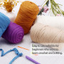 Uiopa Fil Crochet, 400g/120m Fil Polyester en Tissu Chunky Tshirt Yarn, Laine T-Shirt Crochet Trapilho pour Sacs/Paniers/Tapis, 