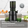 Extracteur de jus, Fretta Extracteur de jus de fruits et légumes, Slow Juicer Grand diamètre de 108 mm, 1L Très grande capacité,