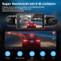 4 Canaux Dashcam Voiture Avant Arriere 2k/1080P Avec Carte SD 64GB,Camera Embarquée Voiture 3" Écran Ips, 4x 140° Grand Angle, W