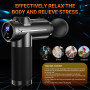 Pistolet de Massage Musculaire, Masseur de Muscle Profonds Massage gun avec 32 Niveaux Réglables, 8 Têtes de Massage Pistolet Ma