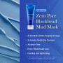 medicube Mascarilla Facial Zero Pore Blackhead Mud Que Enfría Y Reafirma Los Poros, Fórmula De 3 Minutos De Secado Rápido Con Ah