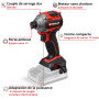 Einhell Professional Visseuse à chocs sans fil TP-CI 18/250 Li BL-Solo Power X-Change (18 V, couple de 250 Nm, moteur sans charb