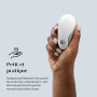 Womanizer Starlet Snow - Suceur de clitoris - Mini stimulateur clitoridien avec 4 niveaux d'intensité - Sex Toy silencieux étanc