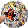 LYLSDSB Lot de 100 autocollants pour ordinateur portable - Motif : dessin animé Naruto - Pour voiture, moto, vélo, bagages, skat