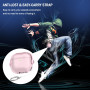 R-Fun pour Étui AirPods 4 avec Verrouillage Sécurisé & Kit De Nettoyage, Coque Protectrice Anti-Choc Anti-Chute pour Casque Audi