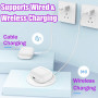 Boitier de Charge sans Fil Compatible avec Air Pod 4 (2024) Génération Remplacement de l'étui de Type-C Charge Étui de Chargemen