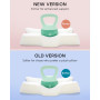 Elviros Oreiller Cervical Ergonomique, Oreiller Orthopédique en Mousse à Mémoire Cervicale, pour Dormir sur Le Côté, Le Dos et L