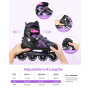 Gonex Rollers en Ligne Taille Réglable de 31 à 42 Roue Lumière pour Enfant Fille Garçon Femme et Homme Adolescent Débutant