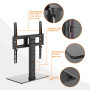 GRIFEMA GB1005 Support TV sur Pied 26-55 Pouces, Contenir Jusqu'à 45KG, Orientable et Réglable en Hauteur Pied TV Universel , Ve