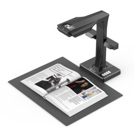 CZUR ET16 Plus Scanner de Documents & Livres, OCR Multilingue, Scan A3 Documents, 16 HD Megapixels, Support macOS & Windows, Con