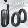 INF Coussinets d'oreille pour Casque Sennheiser PXC550 PXC480 MB660 Coussinets d'oreille Noir 1 Paire