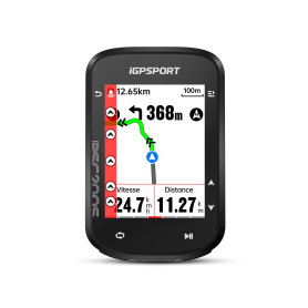 iGPSPORT BSC200S Compteur Velo sans Fil, 2.4” Étanche Compteur Velo GPS, Navigation Routière Détection de Mouvement