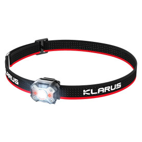 klarus HM3 Lampe frontale Rechargeable 670 lumens + lumière rouge d'avertissement, lampe d'épaule réglable à 180 ° et lampe à pi