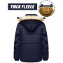 TACVASEN Homme Veste Homme Hiver Décontracté Veste Homme Coupe-vent Veste Homme Chaude Veste Homme Polaire Parka Capuche