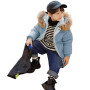 amropi Enfant Fille Manteau Parka Epaisse Veste à Capuche Chaud Hiver Blouson pour 2-10 Ans