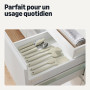 Amazon Basics Lot de 5 Spatules en Silicone, Sans BPA, Adaptées à la Chaleur, Passent au Lave-Vaisselle, Gris Lin