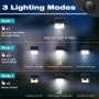 kolpop Lampe Solaire Exterieur Detecteur de Movement Lot de 10, 167 LED/3 Modes Lumiere Solaire, Étanche Eclairage Exterieur Mur