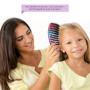 Brosse Cheveux demelante Magique [ Brosse ROSE Arc-en-Ciel NE TIRE PAS ] Poil de Sanglier 100% Naturelle - Pour démêler en douce