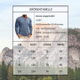LAOARA T Shirt Manche Longue Homme Tee-Shirt Long Coton Henley T-Shirts Col Roulé Casual Tshirt M-2XL