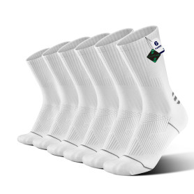 ineepor 6 Paires Bambou Chaussettes de Contention Hommes Femmes – Légères, Sans Couture, Transpirantes, Anti-Odeur – Course, Ran