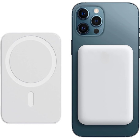 Batterie Externe Magnétique Power Bank sans Fil 5000mAh, PD 20W Charge Rapide Power Bank avec USB-C Entrée Chargeur Portable