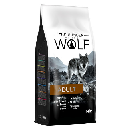 The Hunger of the Wolf Croquettes pour chiens adultes de toutes races et chiens allergiques, formule délicate sans céréales avec