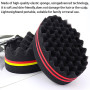 ARJDXDP Twist Curl Eponge,Double Side Deux en Un Twist Magic Hair éponge, 4 pièces de brosse éponge ovale pour cheveux bouclés a