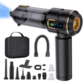 Lyiazsoy Aspirateur à Main Rechargeable, aspirateur sans Fil Puissant de 27000 PA, Vitesse de Rotation de 220000 Tours/Minute, a
