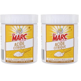 St Marc Acide Citrique Nettoyant menager 100% d'Origine Naturelle 500 g - Détartre, Décape & Enlève la rouille (lot de 2)