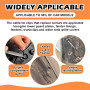 Redamancy 100 Pièces Attaches Autobloquantes Universelles en Nylon, Serre Câbles Rivets en Plastique, Attaches Cable Polyvalente