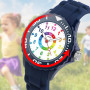 DTKID Montre Enfant Garçons,Filles, Montre pour Enfant avec Cadran Tournant, Étanche 30 M, Mode 12/24 Heures, Adaptée Aux Enfant