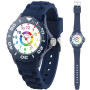 DTKID Montre Enfant Garçons,Filles, Montre pour Enfant avec Cadran Tournant, Étanche 30 M, Mode 12/24 Heures, Adaptée Aux Enfant