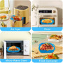 Silicone Air Fryer, 2 Pièces Moule Air Fryer, 20cm Moule Silicone air Fryer, Réutilisable Plat Silicone air Fryer, Air Fryer Sil